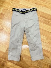 Polo Ralph Lauren toddler Pants Belted Pockets Beige Cotton Twill Regular Fit