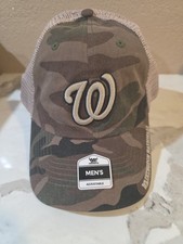 Washington Nationals Camo Trucker Snapback Men's Hat Cap Fan Favorite New W Tags