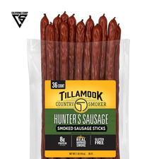 Tillamook Country Smoker - Hunter's Sausage Meat Sticks 36 ct Bulk-USA
