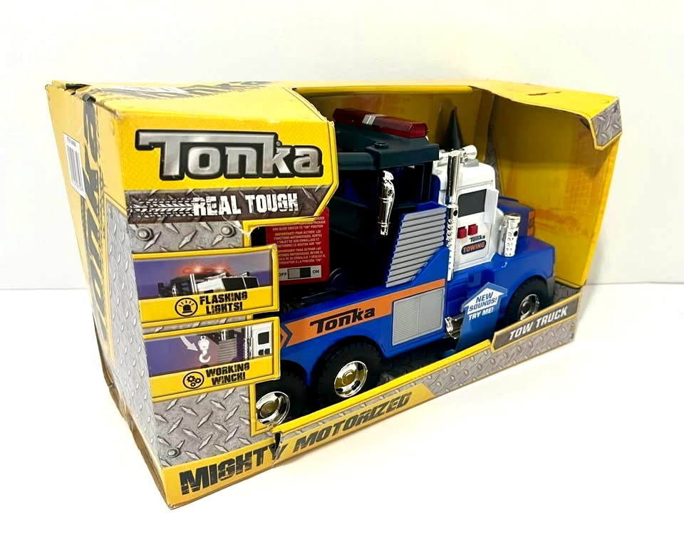 Tonka Mighty Motorized Tow Truck Toy Vehicle Working Winch for