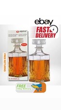 Liquor Whiskey Decanter Vintage Glass Crystal Bottle Wine Stopper Bar Scotch Rum