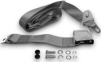 Safety Belt Strap Two-Point Chrome Gray for Jaguar E-Type XK XS