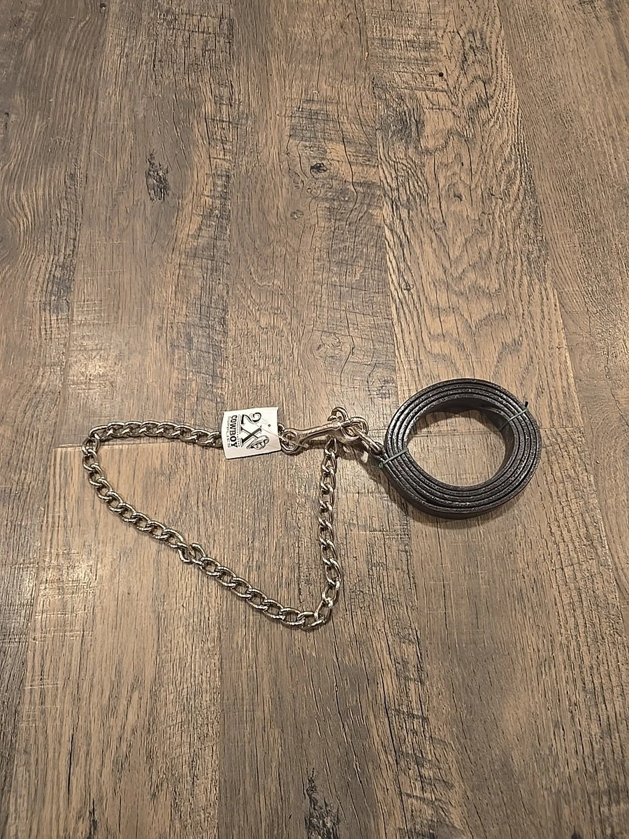 Corde De Plomb Cuir Marron Avec Chaîne – Pour Cheval – Billy Royal (Sans Marque)