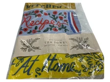 Rifle Paper Co. Kitchen Tea Towel 21" x 28" Cotton Cook book Recipes Design