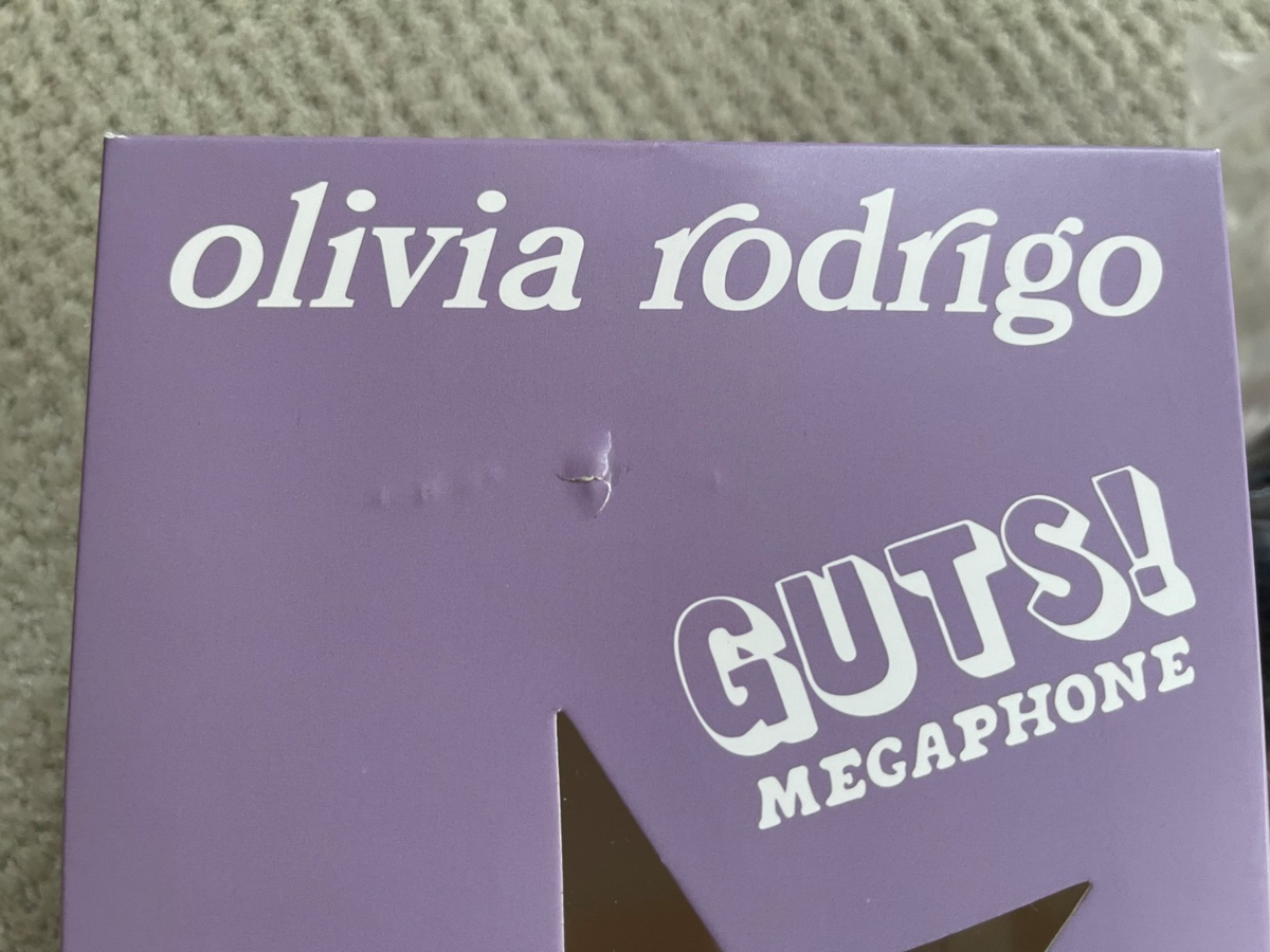 NEW Olivia Rodrigo GUTS Tour Megaphone Official Merchandise | eBay