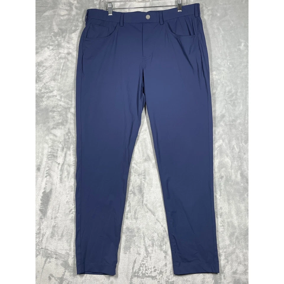 Брюки для гольфа мужские REDVANLY XL темно-синие функциональные эластичные комфортные - Изображение 2 из 4