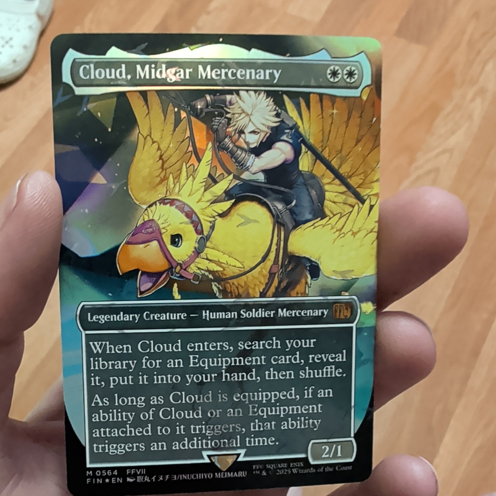 MTG CHOCOBO TRACK FOIL Cloud, Midgar Mercenary Borderless - FINAL FANTASY #564