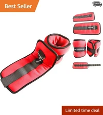 Soft Neoprene Adjustable Ankle and Wrist Weights 10LBS Pair - Comfort Guaranteed