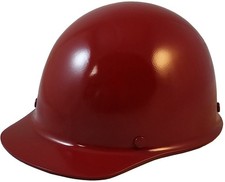 MSA Skullgard Cap Style Hard Hat Custom Painted Maroon