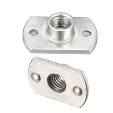 10Pcs M6 Tab Base UNC Weld Nuts for Machine Screws 2 Projection Carbon Steel