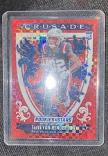 2025 Panini Rookies & Stars - Crusade TreVeyon Henderson #19 Red Plaid (RC)