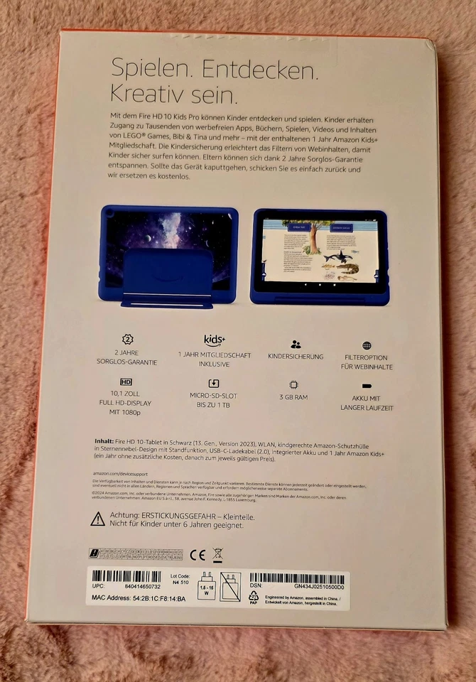 Amazon Fire HD 10 Kids Pro-Tablet 2023 32GB (13. Generation) Neu & OVP - Bild 2 von 4