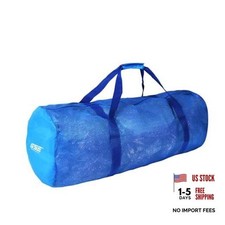 Heavy-Duty Large Mesh Sports Duffle Bag, Dry Bag, Diving Equipment Blue 1-pack