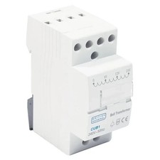 BG 240VAC TO 8VAC STEP DOWN BELL TRANSFORMER DIN RAIL MOUNTED 2 MODULE