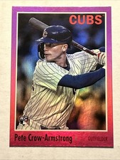 2024 Topps Archives #146 1970 Design Pink Foilboard Pete Crow-Armstrong