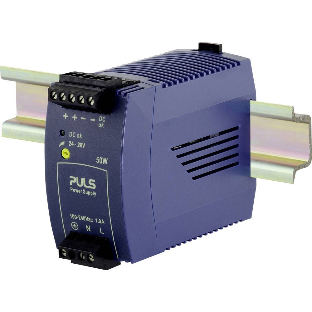PULS Mini Line Rail PSU DIN 24V 2.1A 50W 1 Output Compact