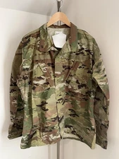 NWT US Military OCP Camo Shirt Mens Large Long  Army Combat Coat Insect Repel  L