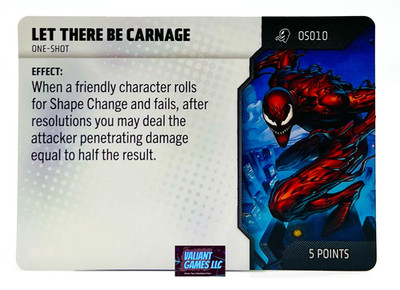 Marvel Heroclix Let There Be Carnage #OS010 One Shot Card Venom Set