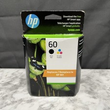 HP 60 Black  Tri-Color Ink Cartridge N9H63FN EXP July 2024 New
