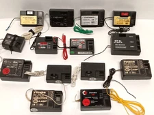 Vintage Airtronics, Futaba, Hi-Tec, JR And Cox / Sanwa RC Receiver Lot RC10 JRX2