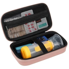 Travel Carrying Case for Asthma Inhaler, Handheld Spacer for Adults and Kids,...