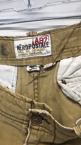 American Eagle Outfitters Classic Cargo Shorts Tan Khaki Men’s 32 - Picture 5 of 5