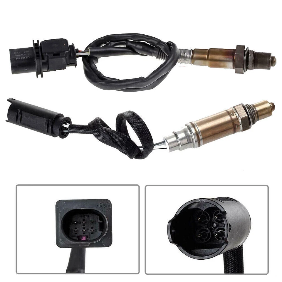 Sensor de oxígeno aguas arriba + aguas abajo 4 piezas para BMW 325Ci 2,5L y 330Ci 3,0L 2003-2006 Foto 2 de 4