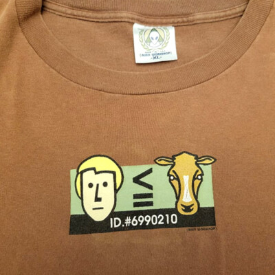 Chemise Vintage Alien Workshop – Skateboard, Homme, Vache, XL, Marron, Occasion