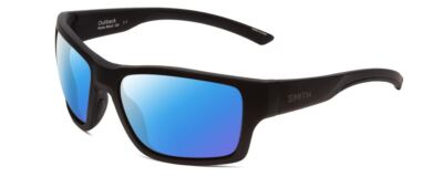 Smith Optic Outback Unisex Designer Square Polarized Sunglasses Matte Black 59mm