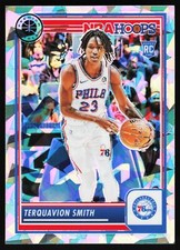 2023-24 Panini Hoops Premium Stock Terquavion Smith #50 Ice Prizm RC