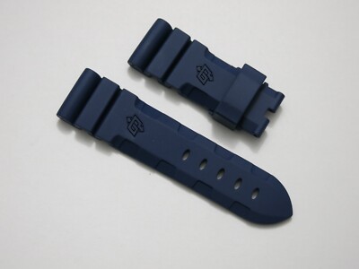 Panerai Strap Dark Blue Rubber 22mm by 20mm XS Size OEM New