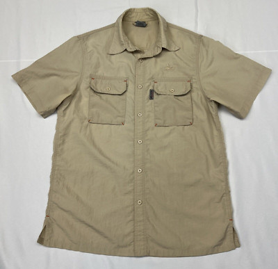 OURSKY Shirt Mens Medium Vented Button Outdoor Blend Fishing Camping Hiking