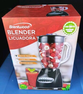NEW Brentwood Blender JB-220B 12-Speed + Pulse, 50 oz. Blender, Black 
