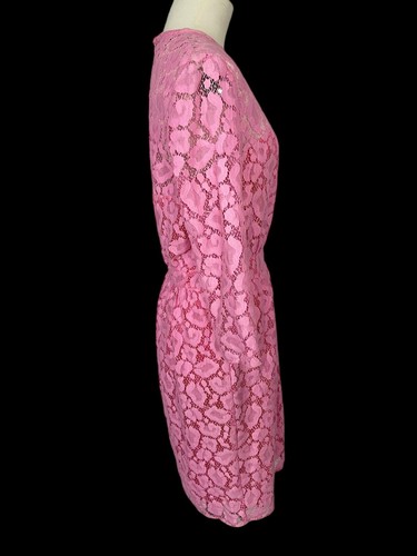 Moschino Cheap And Chic Kleid 42 UK10 Rosa 3/4 Arm Spitze - Bild 6 von 10