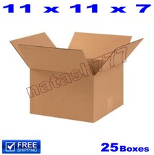 25 - 11x11x7 Cardboard Boxes 32-ECT Mailing Packing Shipping Corrugated Carton