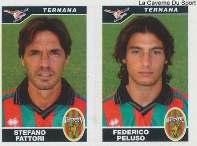 610 FAKTOREN PELUSO ITALIEN TERNANA FUSSBALL STICKER FUSSBALLSPIELER 2005 PANINI