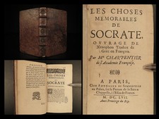 1657 Life of Socrates Xenophon Greek Philosophy French Francois Charpentier