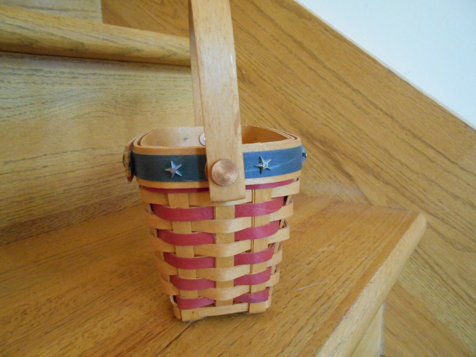 Longaberger Inaugural Basket Set 2001 patriotic handy size *shipping included!*