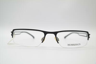 Vintage Morrisson 9010 Schwarz Halbrand Brille Brillengestell eyeglasses NOS