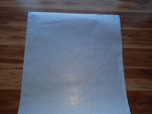 Vintage Gift Plant ~ Wrap Paper ~ Silver Metallic Foil with Design 18" x ?" Roll - Picture 16 of 16