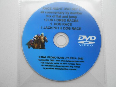RACE NIGHT DVD - DISC ZWEI - 10 RENNEN - MIX AUS FLAT UND JUMP - UK + 1 HUNDERENNEN