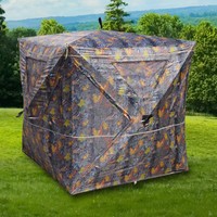 Camouflage Hunting Blind Ground Deer Archery Outhouse Bowhunting Tent 2-3 Person Camouflage Hunting Blind Ground Deer Archery Outhouse Bowhunting Tent 2-3 Person