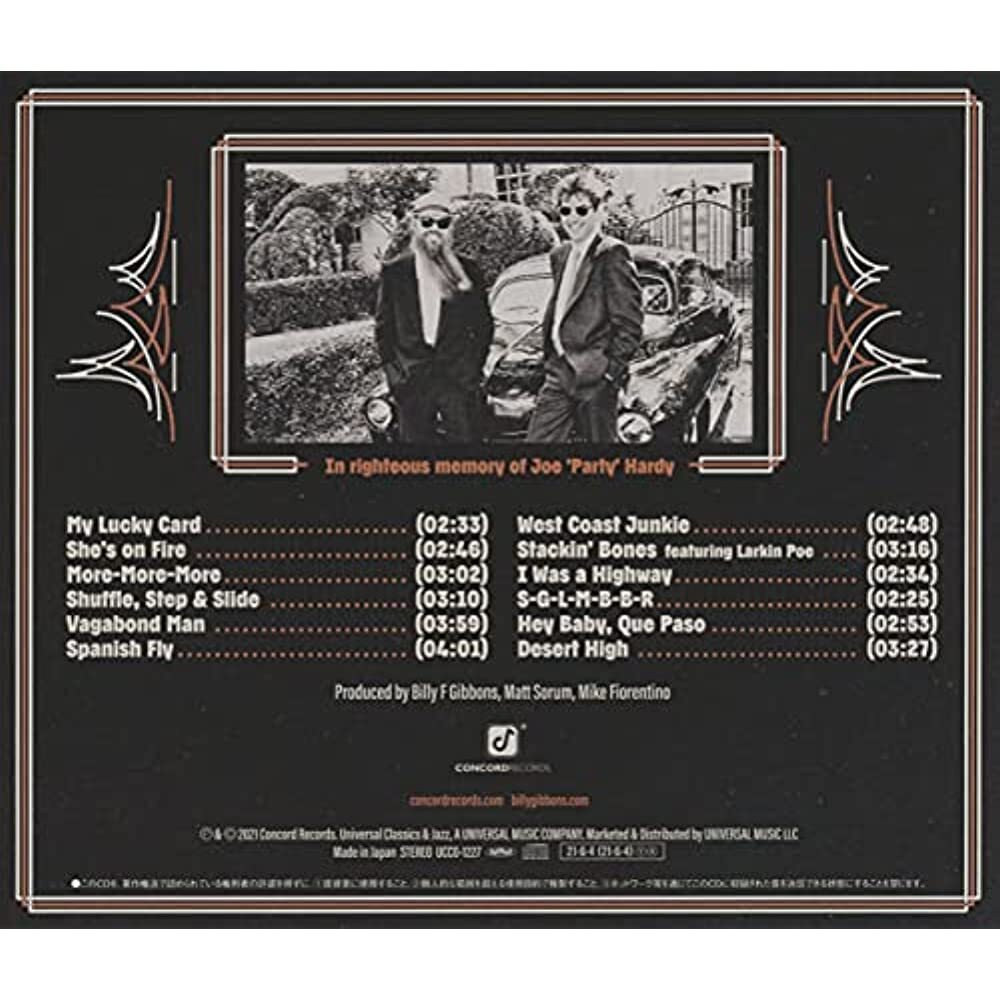 BILLY F GIBBONS HARDWARE ZZ TOP JAPAN SHM CD 4988031424902 | eBay