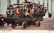 New York City Sightseeing Tour to Lyons NY Gertrude Holloway Vtg Postcard B64