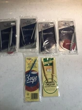 LOT NEW Susan Bates Quicksilver Circular Knitting Needle 2 Size 7 & 15 Q11992 ++