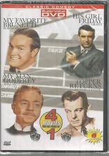 4 Movie Set My Favorite Brunette His Girl Friday Bob Hope Gary Grant DVD New