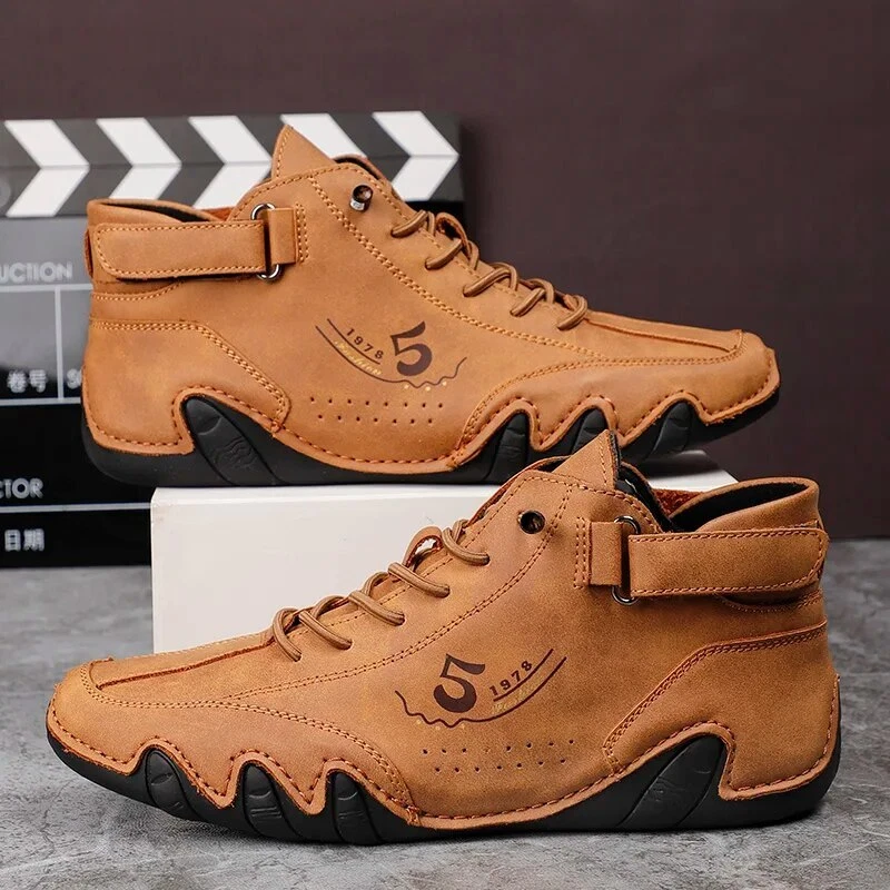 SALOMON Scarpe casual uomo pelle stivaletti alti antiscivolo passeggio guida sneakers