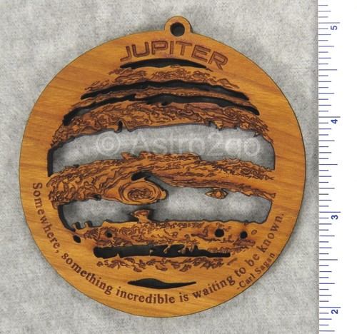 JUPITER--Space Astronomy Solar System Planet Science Nestled Pines wood ornament - Picture 2 of 3