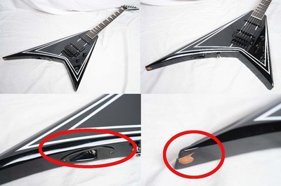 Jackson X Series RRXMG Gloss Black with White Pinstripes Equipped