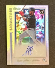 2017 PANINI CHRONICLES OZZIE ALBIES #SS2-OA DONRUSS SIGNATURE SERIES ROOKIE CARD